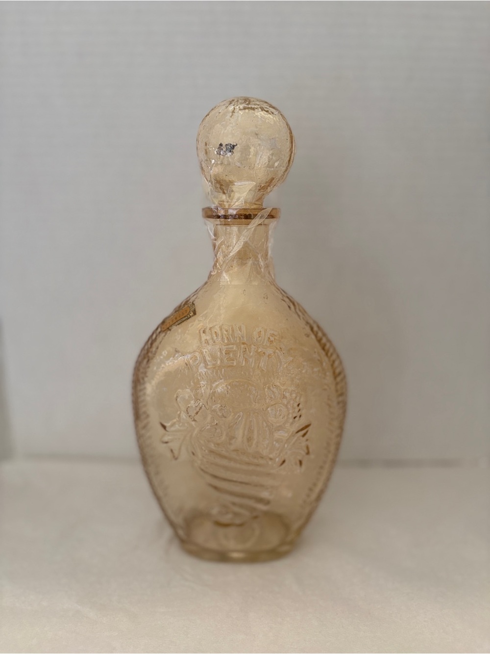 Vintage Lord Calvert “horn of plenty” whiskey decanter